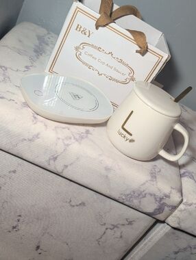 Brand New B&Y Coffee Cup & Saucer Set